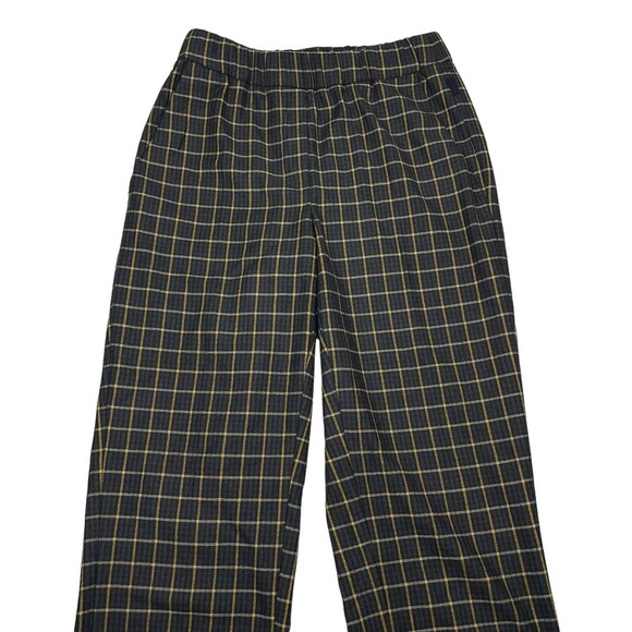 MASSIMO DUTTI Plaid Wool Blend Pull On Pants Sz 2 - Picture 2 of 6